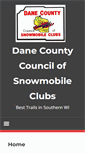 Mobile Screenshot of danecountycouncilsnowmobileclubs.com